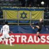Israel's Maccabi Tel Aviv played Ukraine's Zorya Luhansk in Lublin, Poland