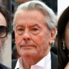 Alain Delon (centre), his son Anthony and daughter Anouchka have been at the centre of a very public family feud since the start of the year